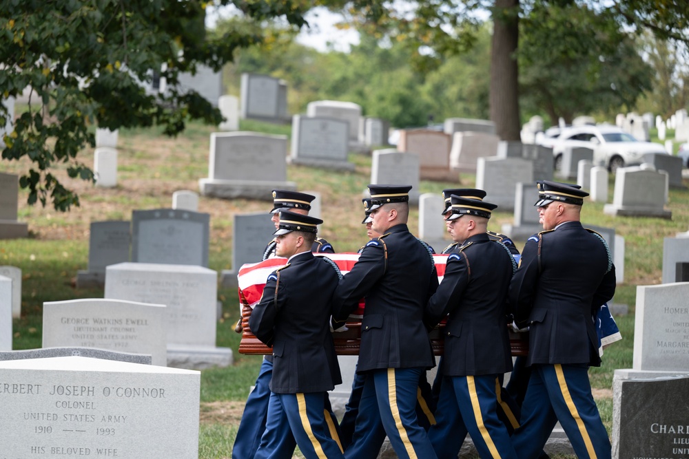 Military Funeral Honors with Funeral Escort are Conducted for Retired U.S. Army Lt. Gen. Arthur Gregg