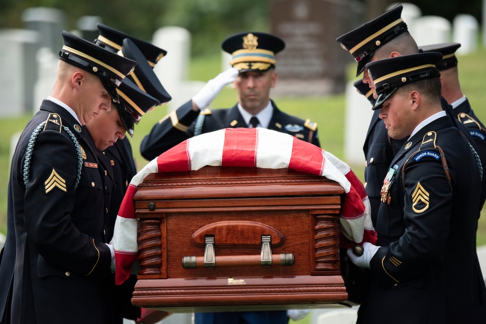 Military Funeral Honors with Funeral Escort are Conducted for Retired U.S. Army Lt. Gen. Arthur Gregg