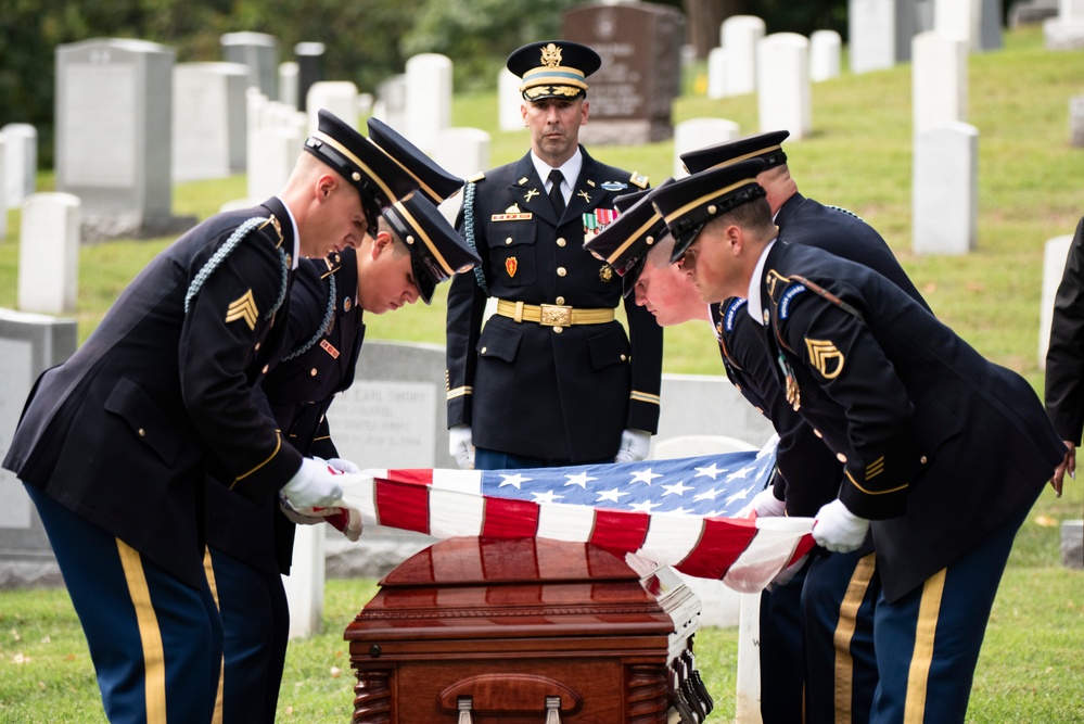 Military Funeral Honors with Funeral Escort are Conducted for Retired U.S. Army Lt. Gen. Arthur Gregg