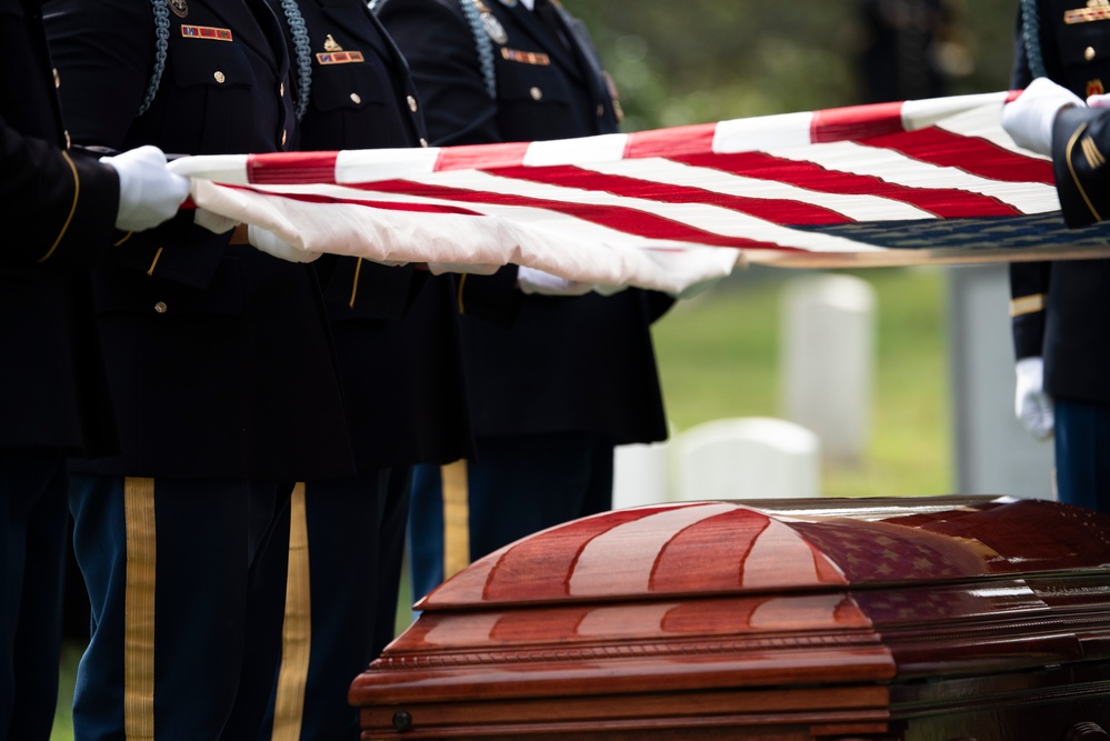 Military Funeral Honors with Funeral Escort are Conducted for Retired U.S. Army Lt. Gen. Arthur Gregg