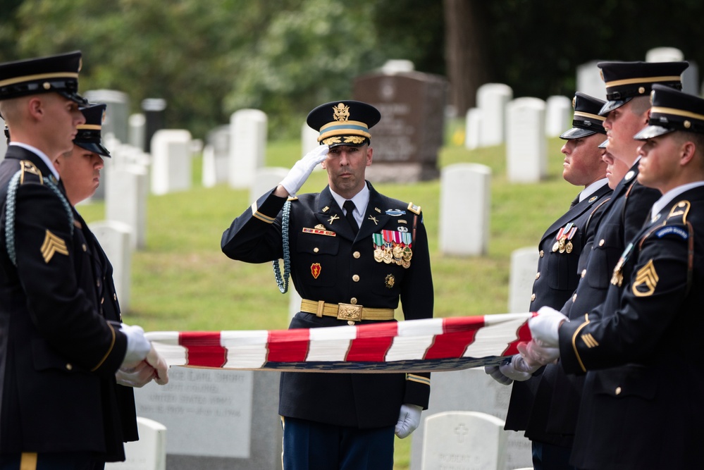 Military Funeral Honors with Funeral Escort are Conducted for Retired U.S. Army Lt. Gen. Arthur Gregg