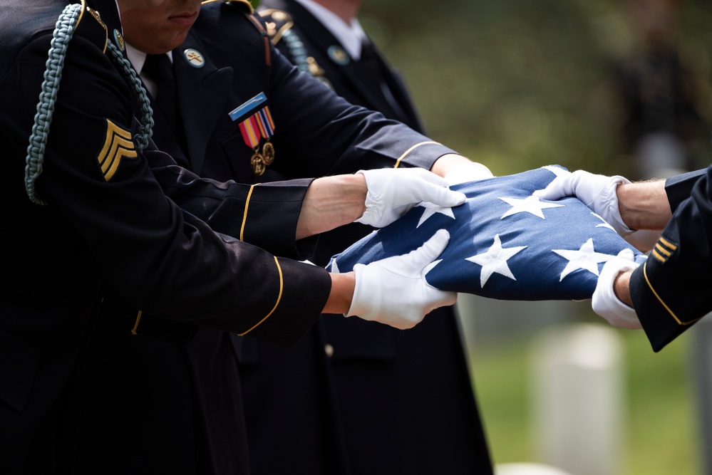 Military Funeral Honors with Funeral Escort are Conducted for Retired U.S. Army Lt. Gen. Arthur Gregg