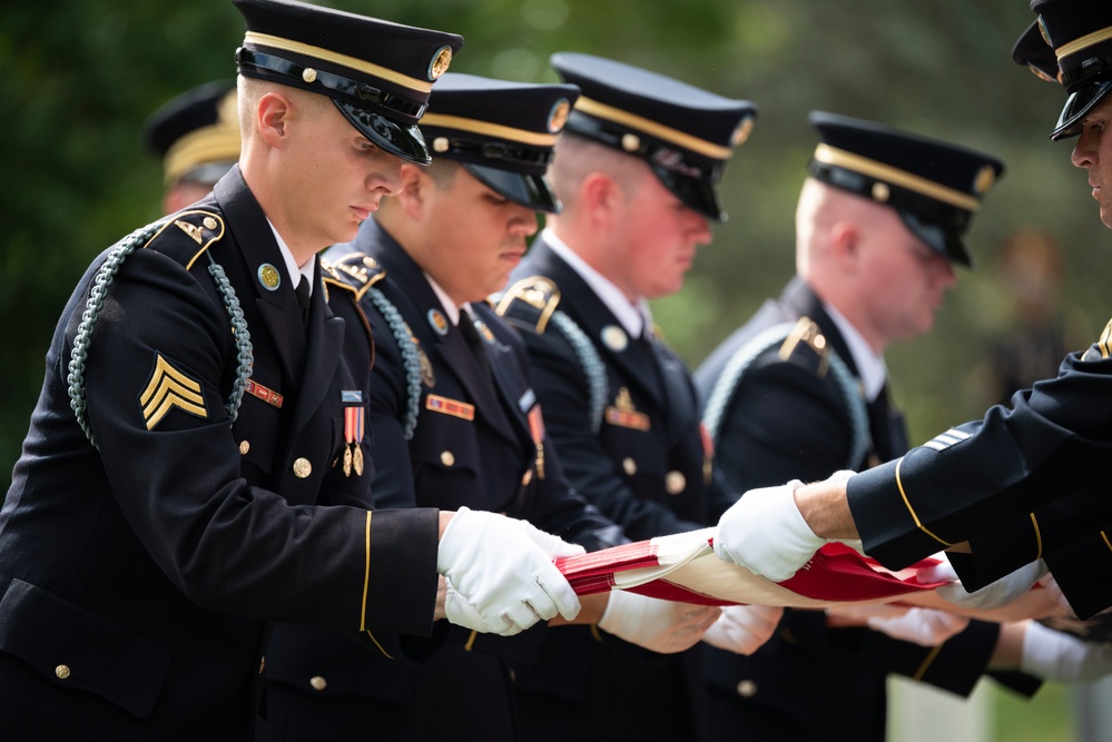 Military Funeral Honors with Funeral Escort are Conducted for Retired U.S. Army Lt. Gen. Arthur Gregg