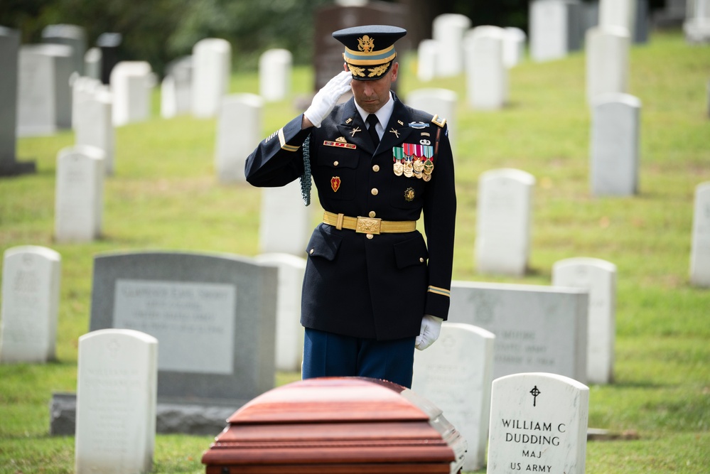 Military Funeral Honors with Funeral Escort are Conducted for Retired U.S. Army Lt. Gen. Arthur Gregg