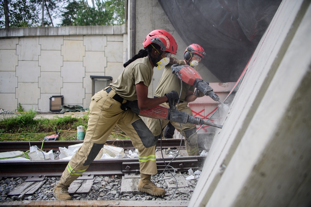 911th Technical Rescue Engineer Company trains during Exercise Capital Shield 2024