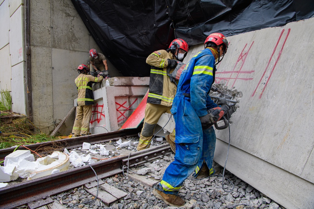 911th Technical Rescue Engineer Company trains during Exercise Capital Shield 2024