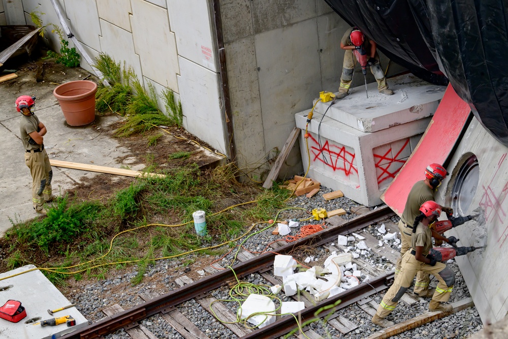 911th Technical Rescue Engineer Company trains during Exercise Capital Shield 2024