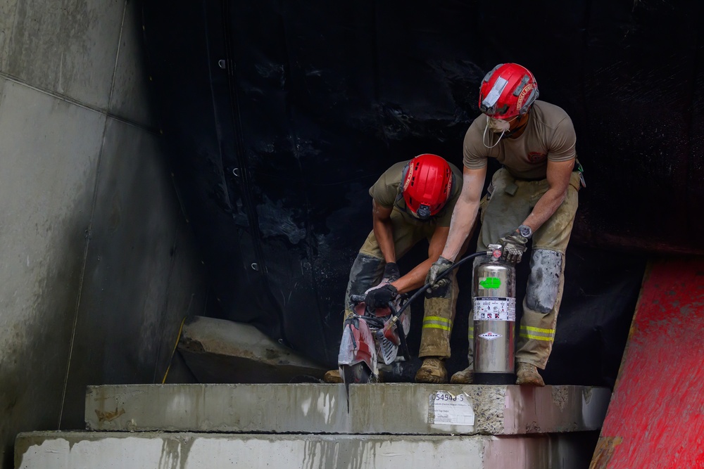 911th Technical Rescue Engineer Company trains during Exercise Capital Shield 2024