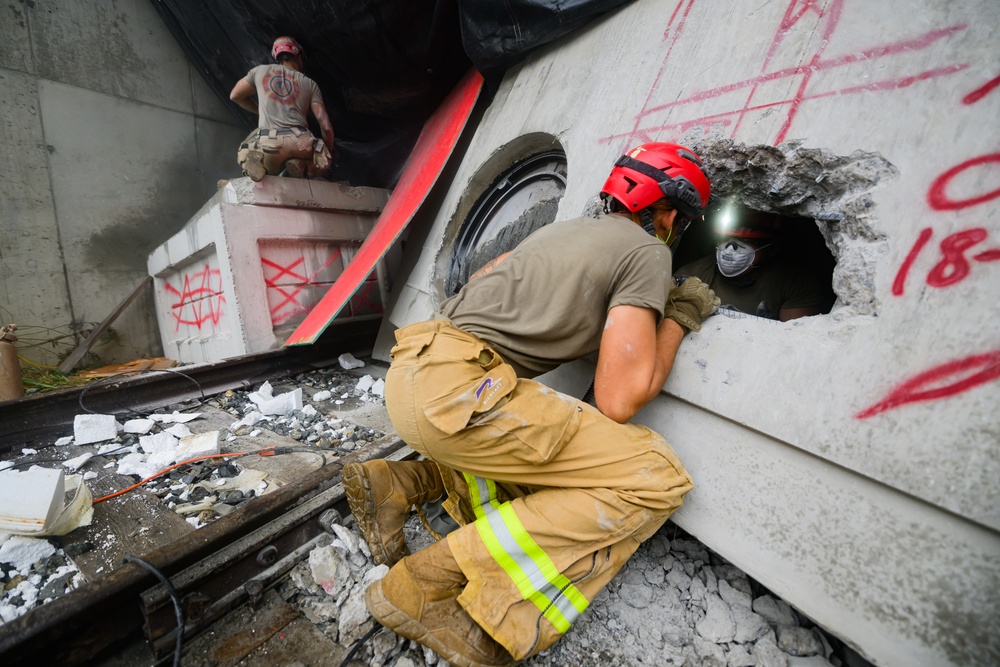 911th Technical Rescue Engineer Company trains during Exercise Capital Shield 2024