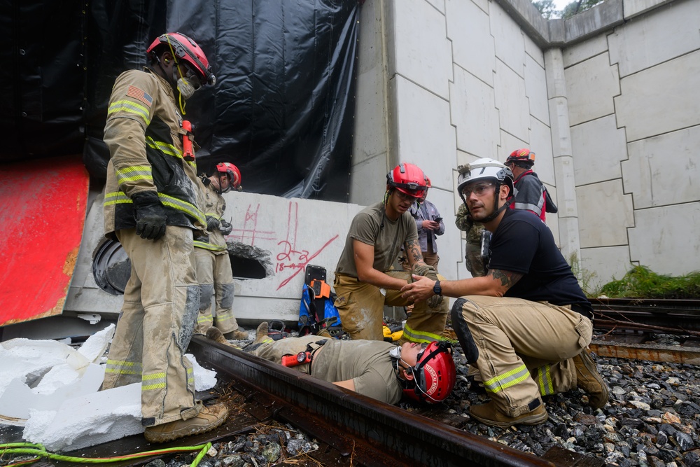 911th Technical Rescue Engineer Company trains during Exercise Capital Shield 2024