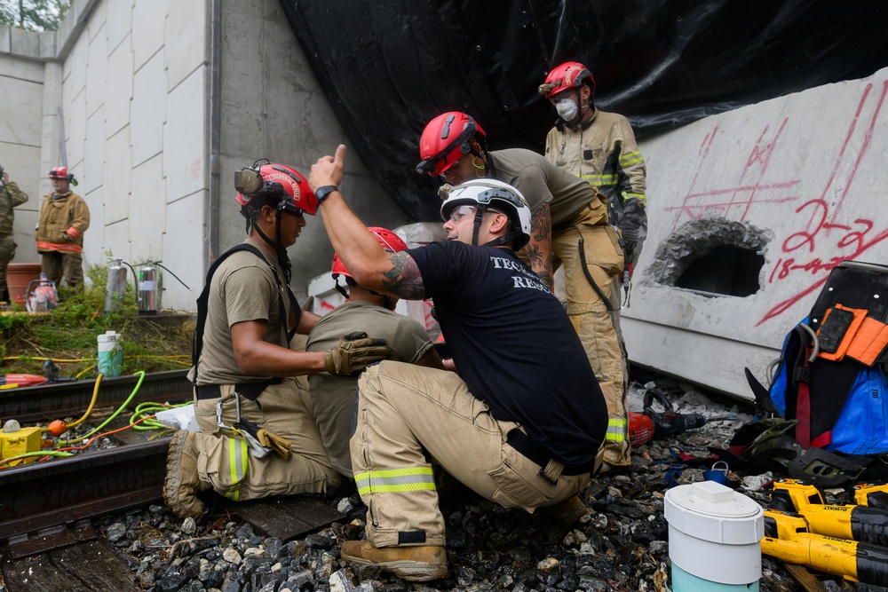 911th Technical Rescue Engineer Company trains during Exercise Capital Shield 2024