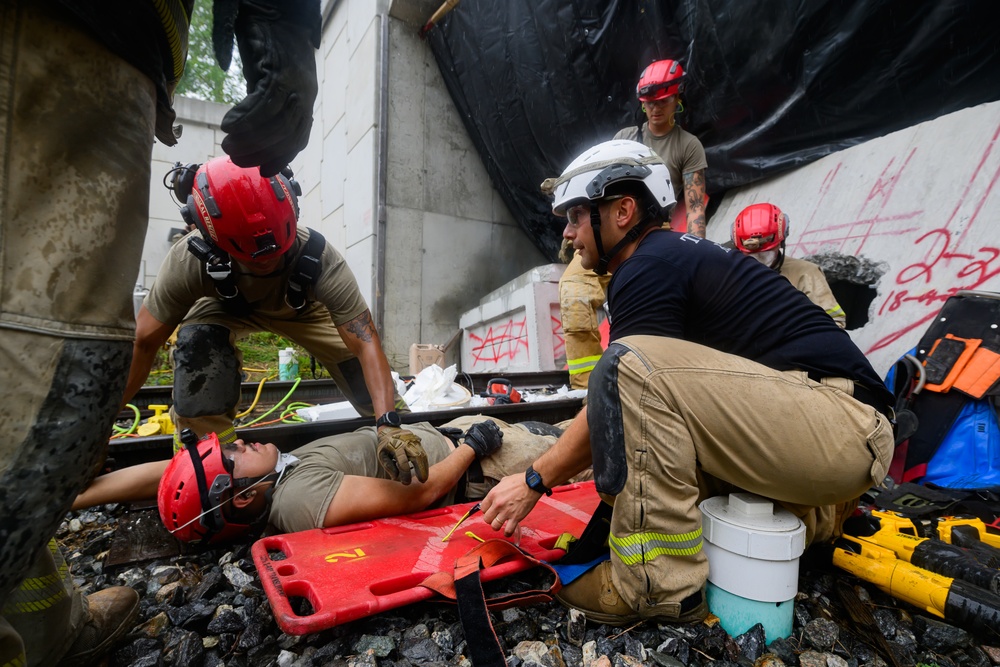 911th Technical Rescue Engineer Company trains during Exercise Capital Shield 2024