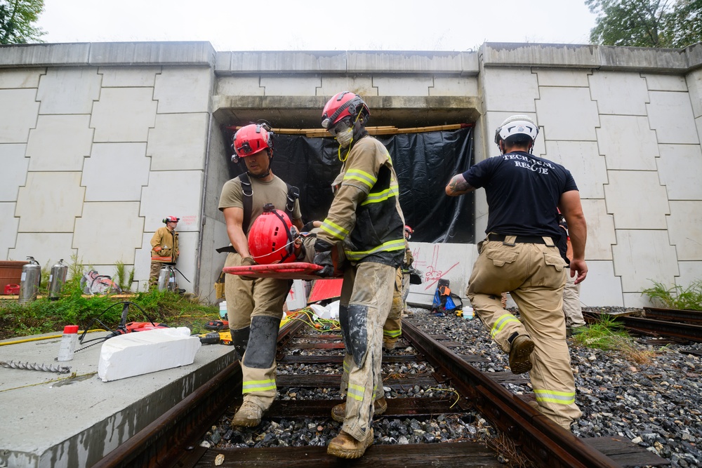 911th Technical Rescue Engineer Company trains during Exercise Capital Shield 2024