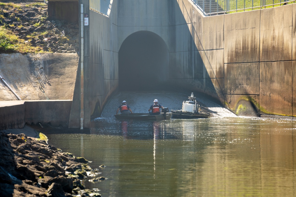 U.S. Army Corps of Engineers Dam Bot 1.0 performs conduit inspection at Taylorsville Lake