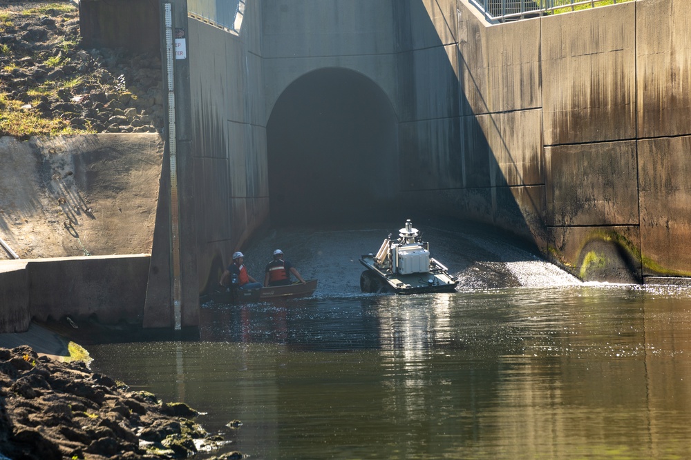 U.S. Army Corps of Engineers Dam Bot 1.0 performs conduit inspection at Taylorsville Lake