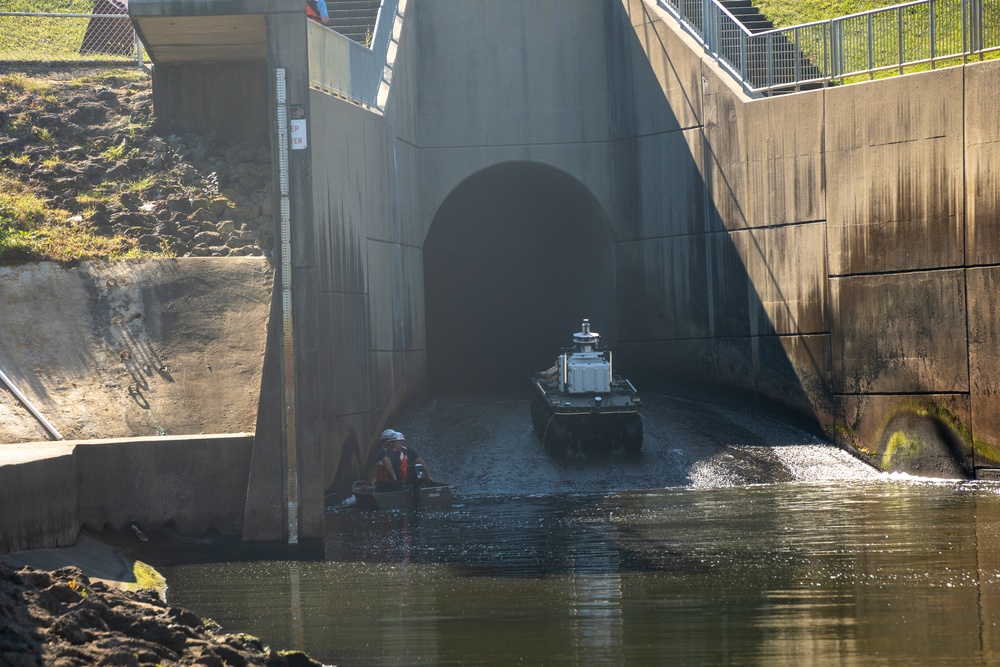 U.S. Army Corps of Engineers Dam Bot 1.0 performs conduit inspection at Taylorsville Lake