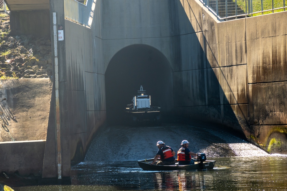 U.S. Army Corps of Engineers Dam Bot 1.0 performs conduit inspection at Taylorsville Lake