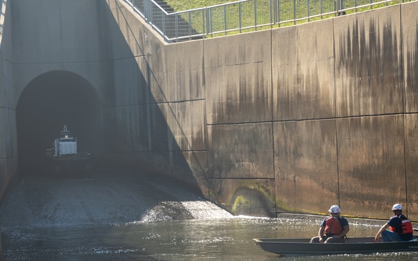 U.S. Army Corps of Engineers Dam Bot 1.0 performs conduit inspection at Taylorsville Lake