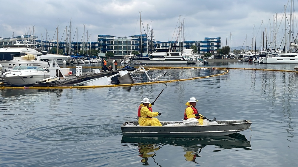 Unified Command Continues to Monitor Spill Near Marina del Rey