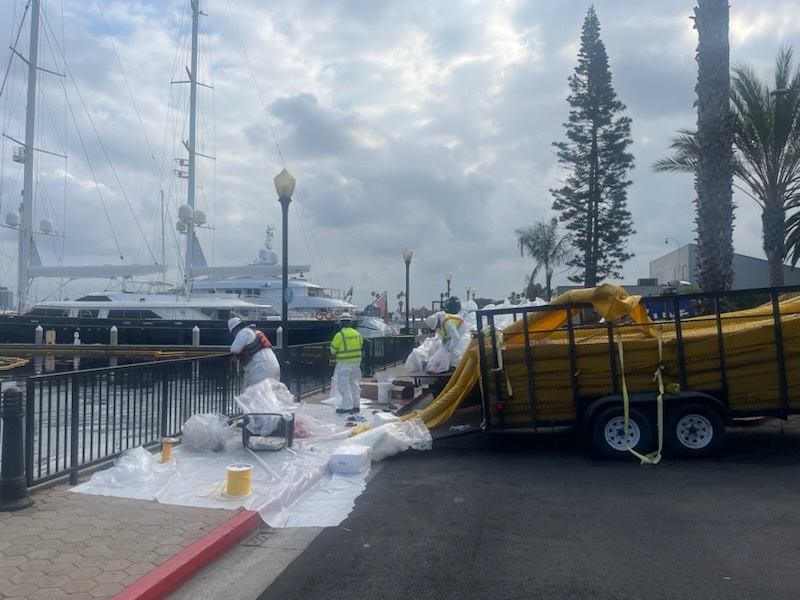 Unified Command Continues to Monitor Spill Near Marina del Rey