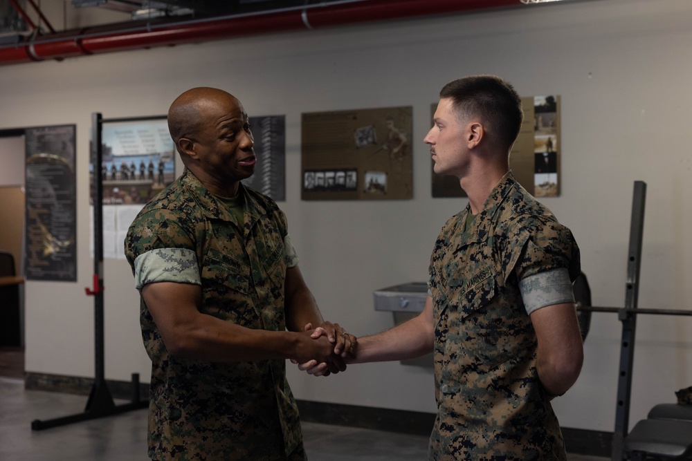 Camp Pendleton CG Visits and Recognizes Marines