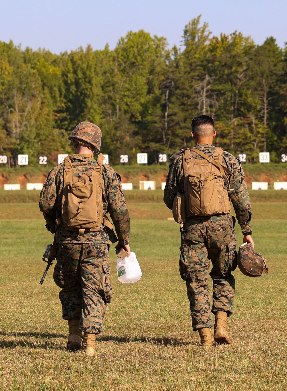 Marines with the Combat Marksmanship Coach Reserve conduct Annual Rifle Qualification