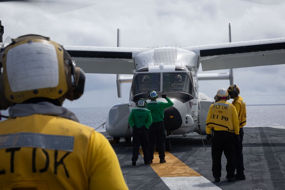 CMV-22 Ospreys Land Aboard USS Gerald R. Ford (CVN 78)