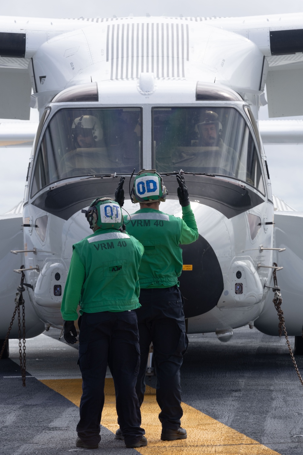 CMV-22B Ospreys Land Aboard USS Gerald R. Ford (CVN 78)