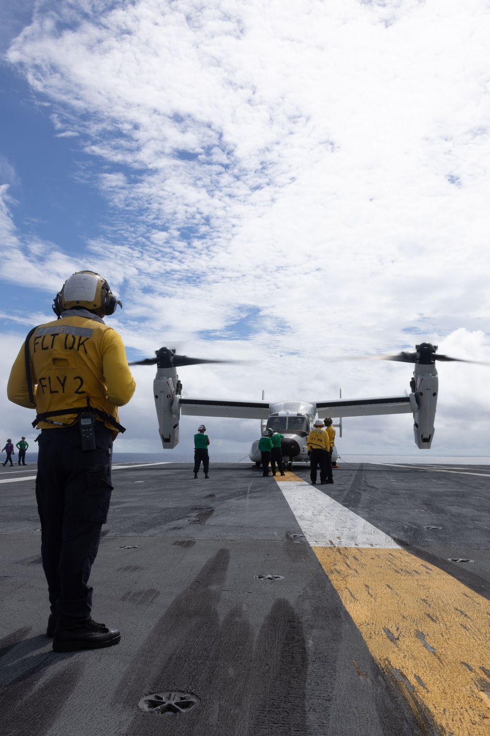 CMV-22B Ospreys Land Aboard USS Gerald R. Ford (CVN 78)