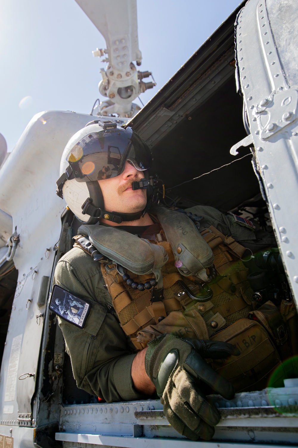 Navy Aircrewman participate in photo event