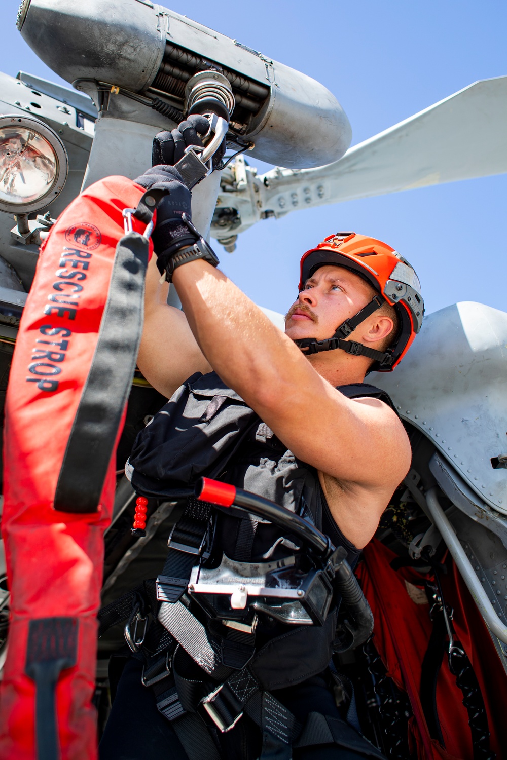 Navy Aircrewman participate in photo event