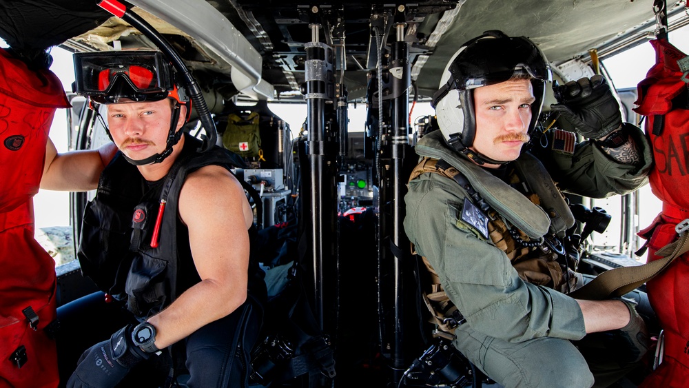 Navy Aircrewman participate in photo event