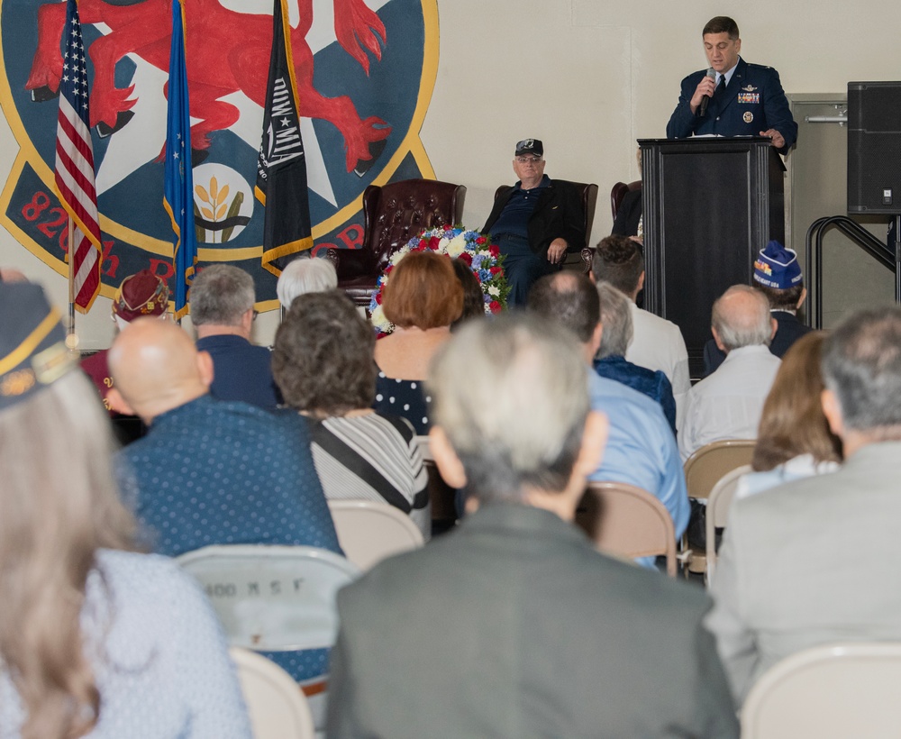 Nellis give recognition during POW/MIA ceremony