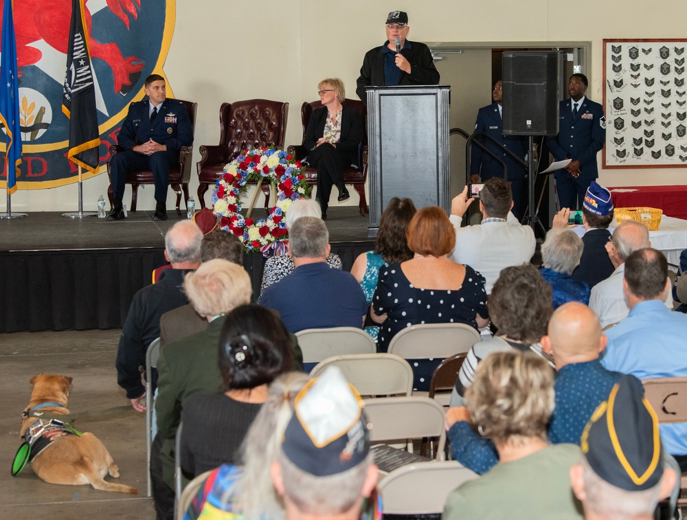 Nellis give recognition during POW/MIA ceremony