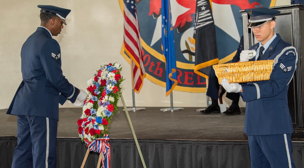 Nellis give recognition during POW/MIA ceremony