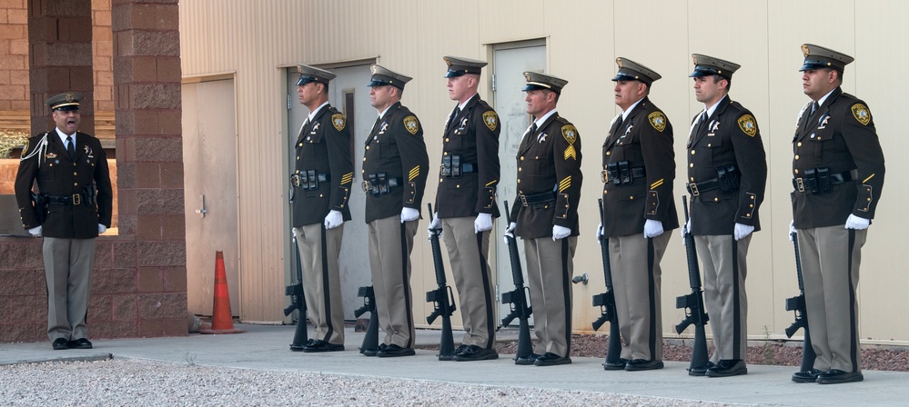 Nellis give recognition during POW/MIA ceremony