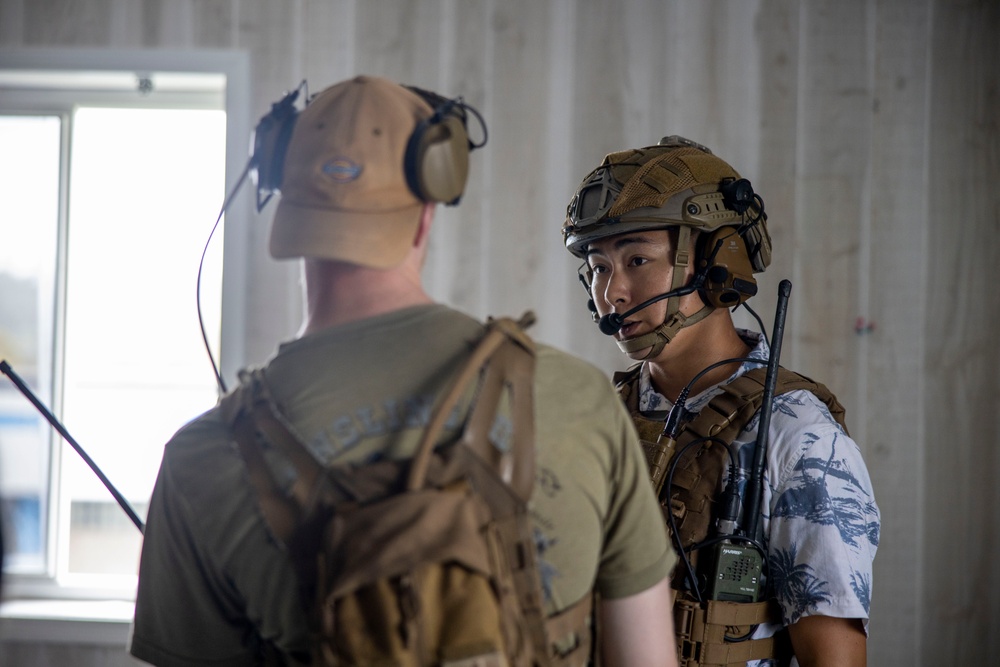 2nd ANGLICO and Norwegian Service Members Conduct Simulated Urban Close Air Support in Swansboro, NC