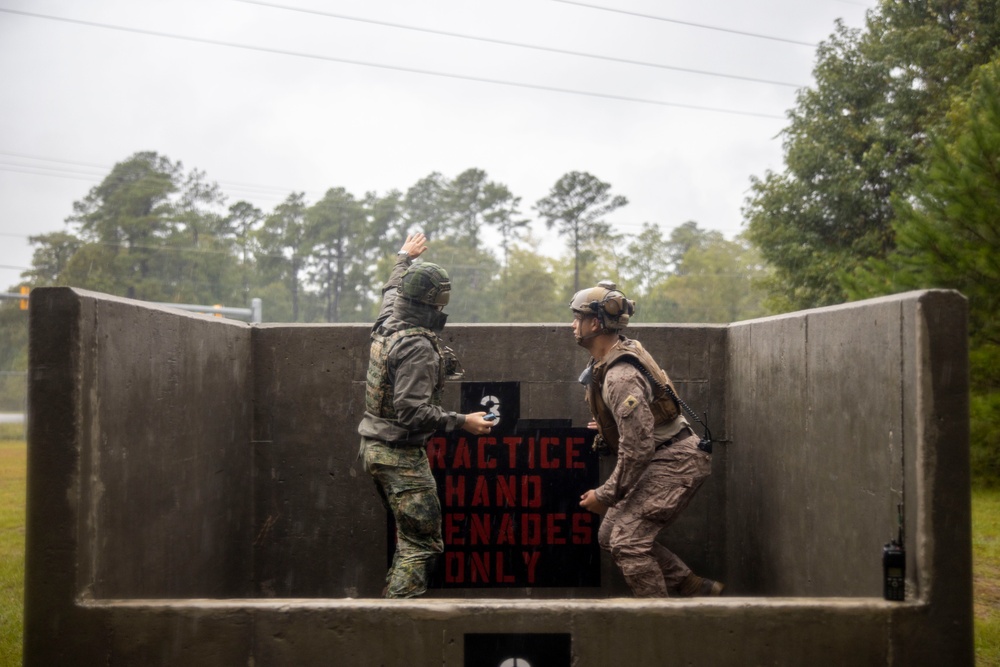 2nd ANGLICO and NATO Allies Conduct Grenade Range During Burmese Chase 24