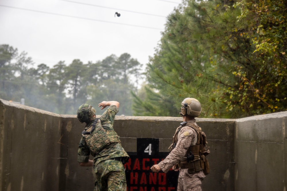 2nd ANGLICO and NATO Allies Conduct Grenade Range During Burmese Chase 24