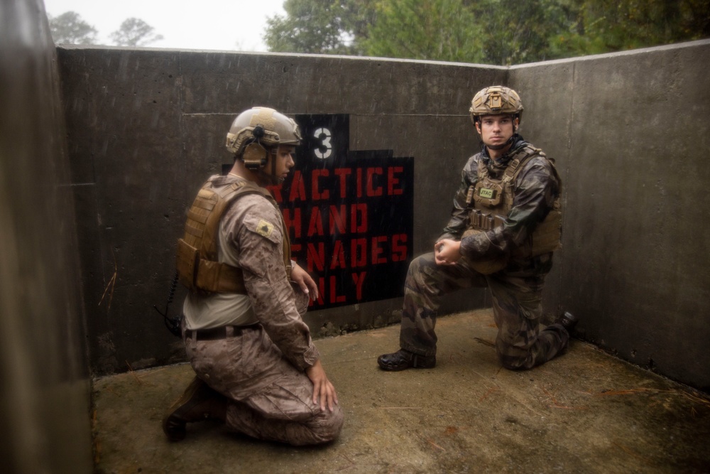 2nd ANGLICO and NATO Allies Conduct Grenade Range During Burmese Chase 24