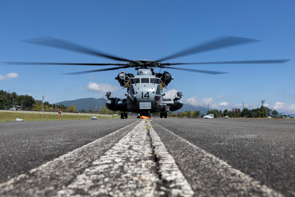 Marines conduct aircraft refueling at Camp Fuji in support of Exercise Fuji Viper 24