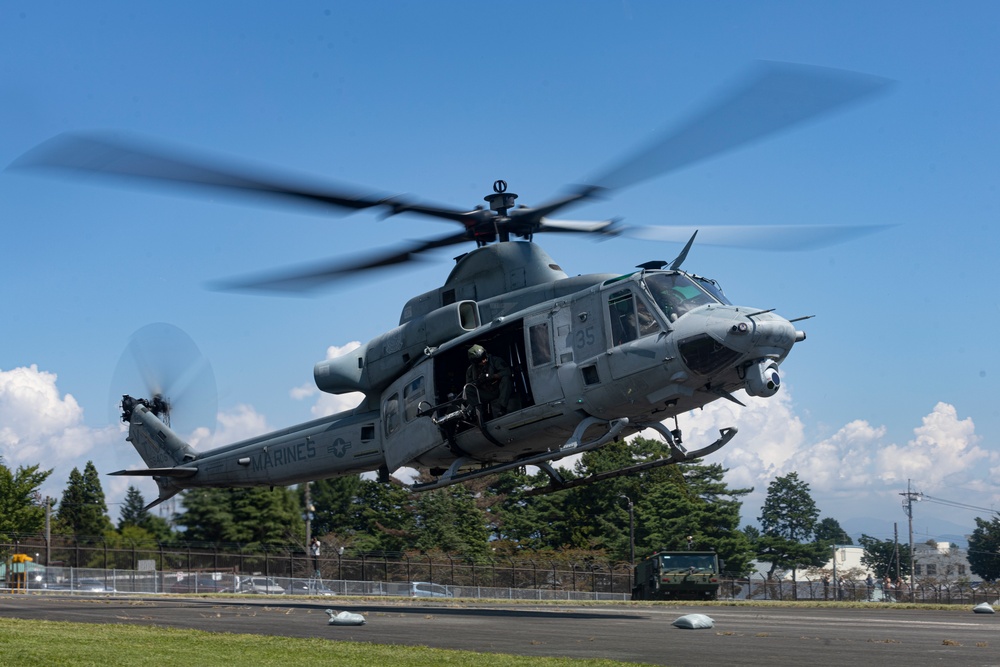 Marines conduct aircraft refueling at Camp Fuji in support of Exercise Fuji Viper 24