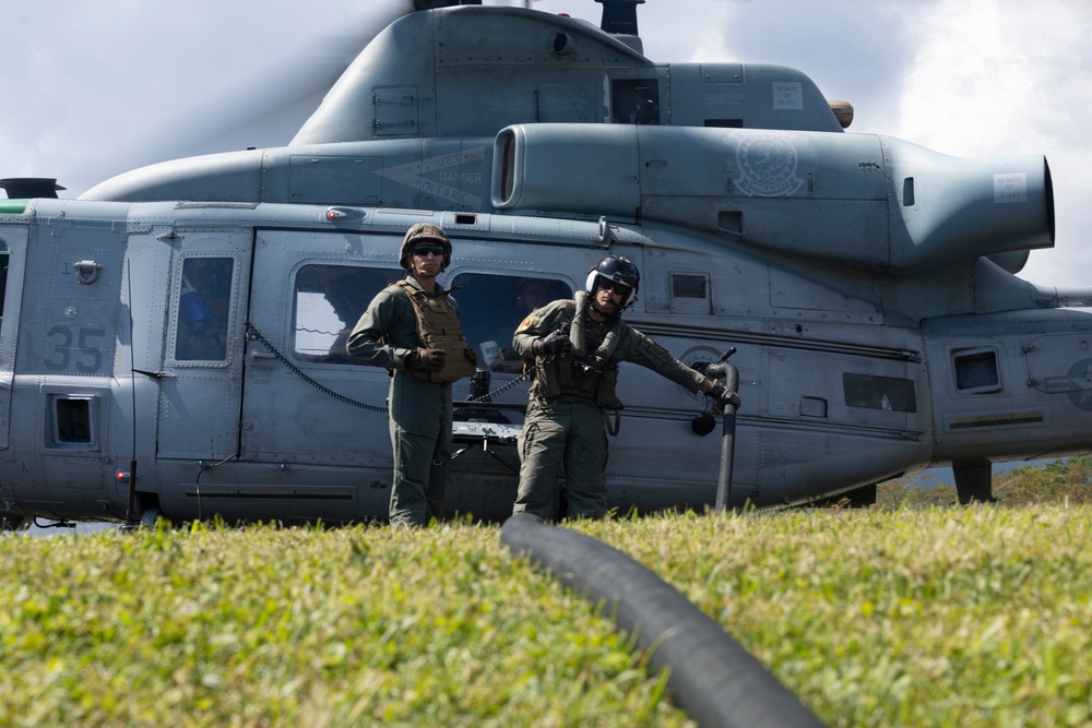 Marines conduct aircraft refueling at Camp Fuji in support of Exercise Fuji Viper 24