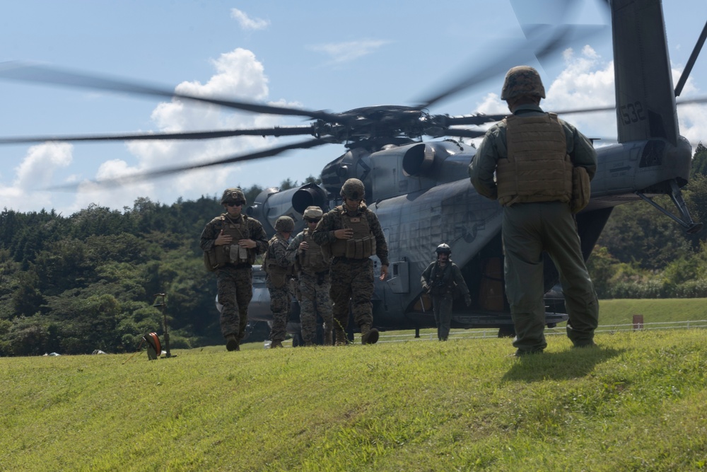 Marines conduct aircraft refueling at Camp Fuji in support of Exercise Fuji Viper 24