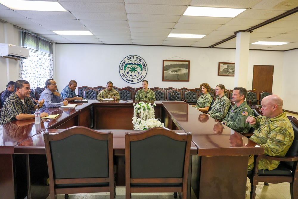 Pacific Partnership 2024-2 Leadership Visits the Governor and Lt. Governor of Kosrae