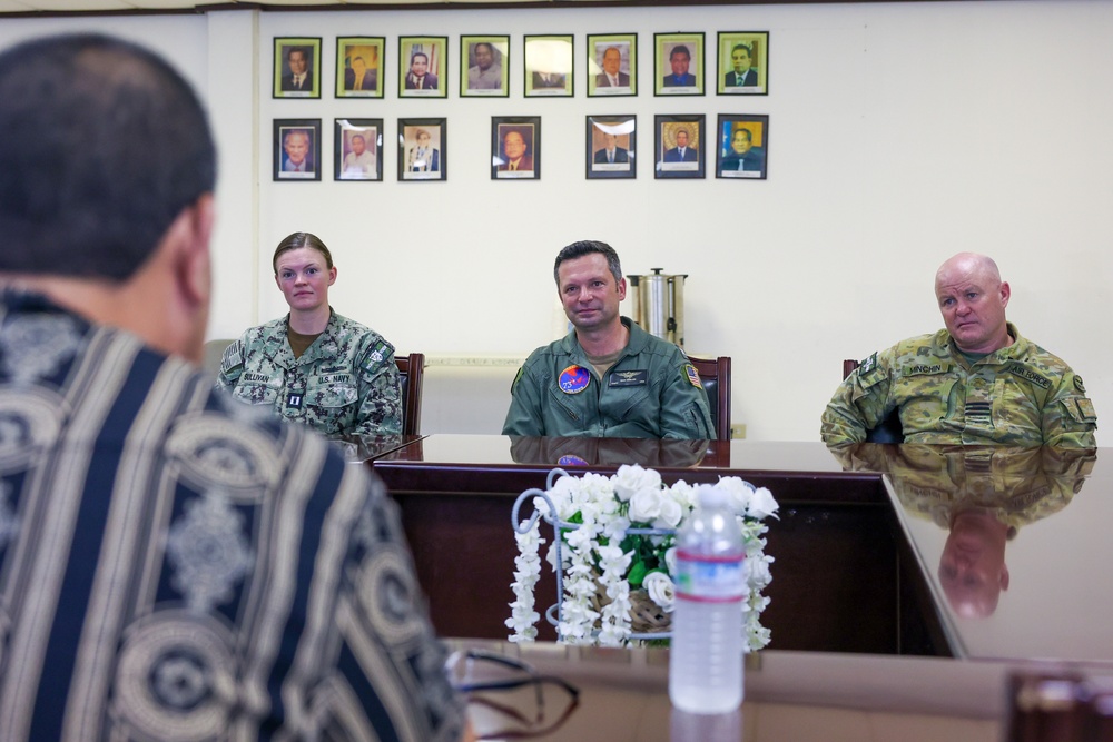 Pacific Partnership 2024-2 Leadership Visits the Governor and Lt. Governor of Kosrae