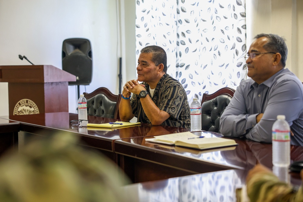 Pacific Partnership 2024-2 Leadership Visits the Governor and Lt. Governor of Kosrae