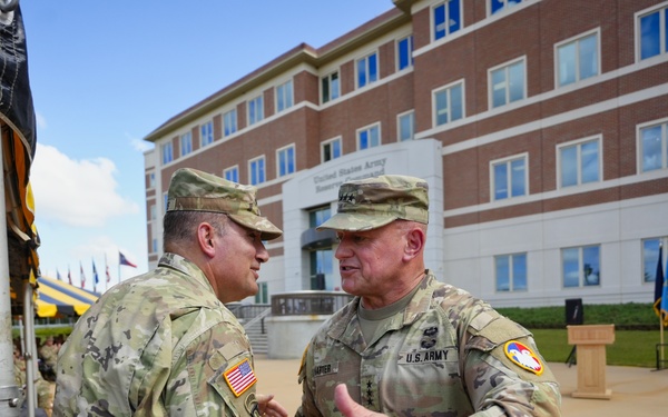 Harter Assumes Command