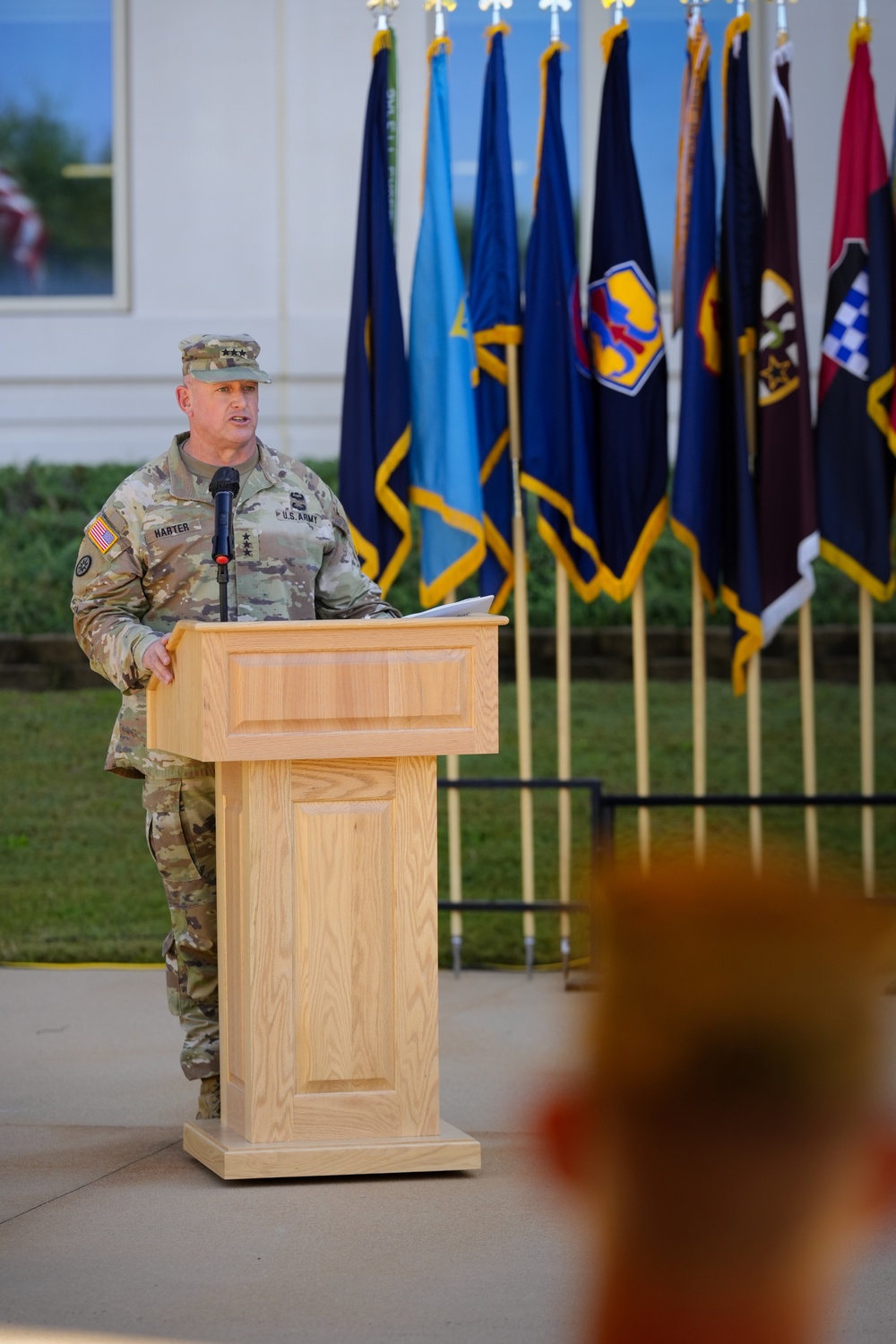 Harter Assumes Command