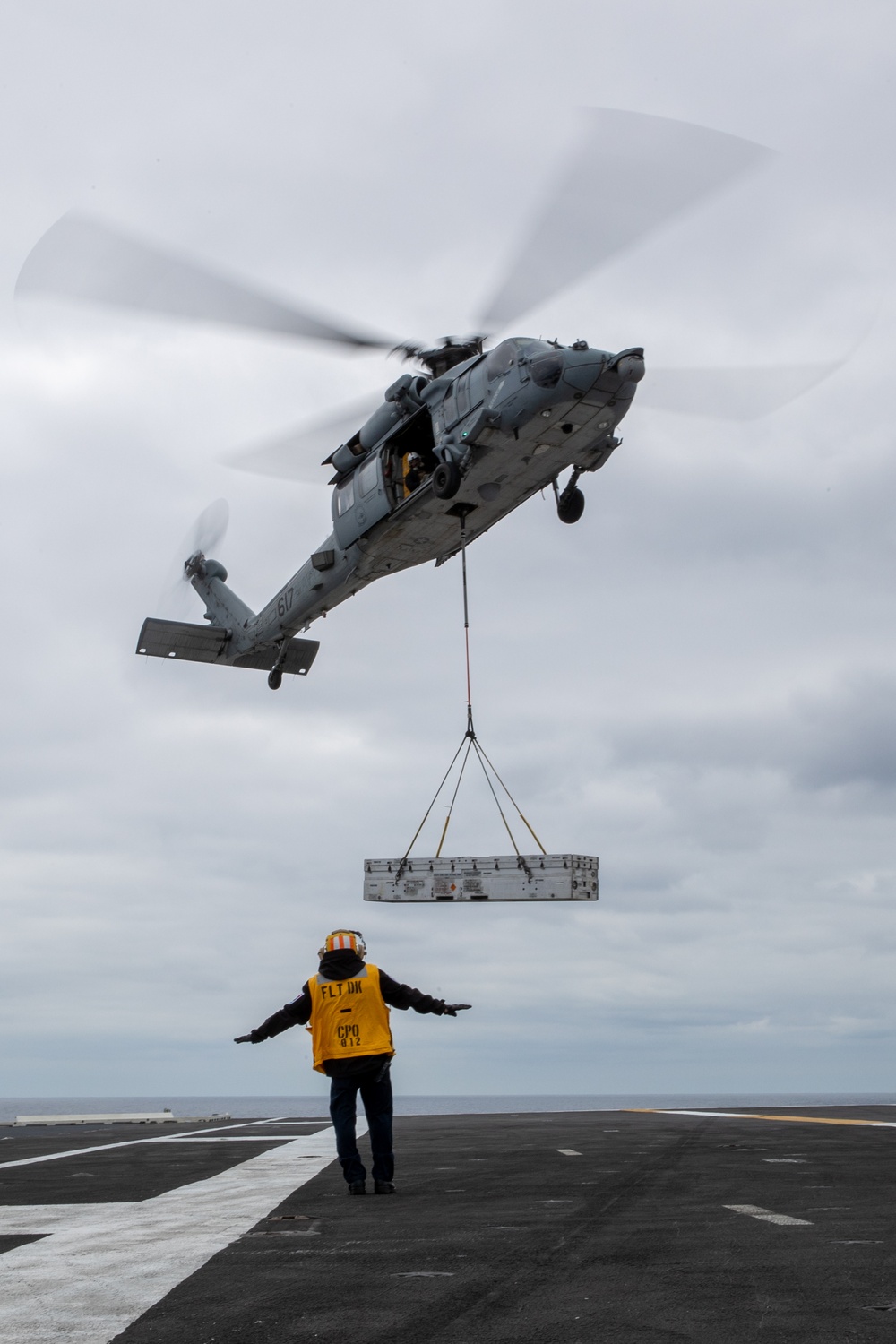 USS George Washington Conducts a Vertical Ordnance Onload